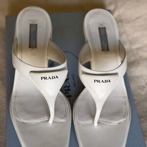 Prada Elegant White Sandals for Women